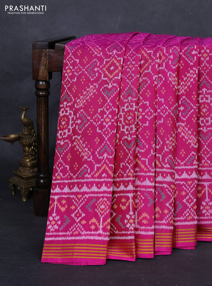 Pink Rajkot Patola Silk Saree