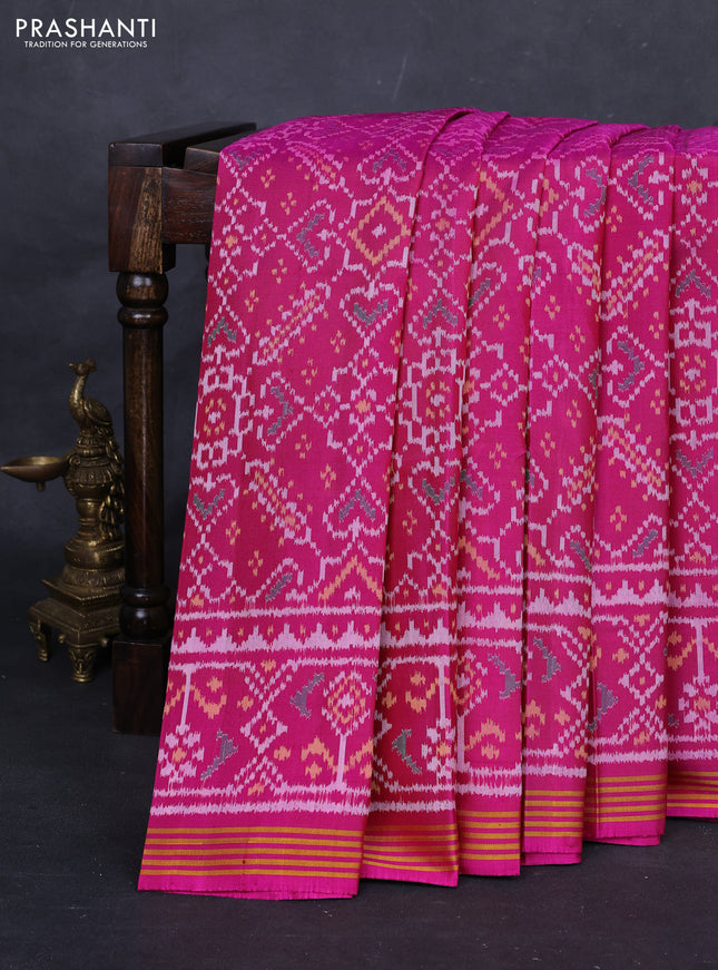 Pink Rajkot Patola Silk Saree