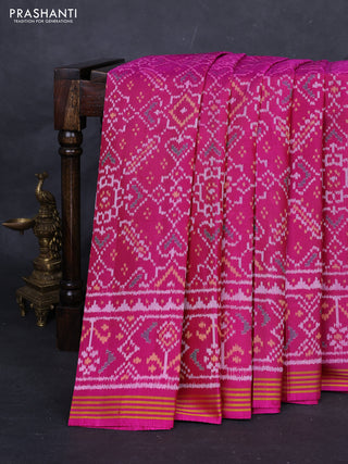 Pink Rajkot Patola Silk Saree
