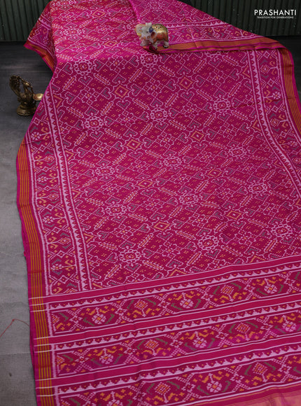 Pink Rajkot Patola Silk Saree