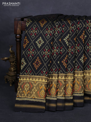 Black Rajkot Patola Silk Saree