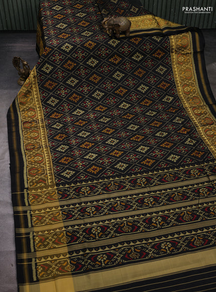 Black Rajkot Patola Silk Saree