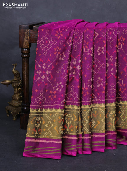 Purple Rajkot Patola Silk Saree