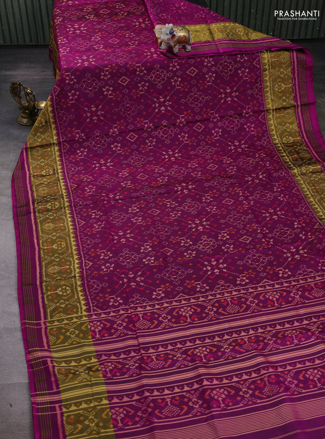 Purple Rajkot Patola Silk Saree