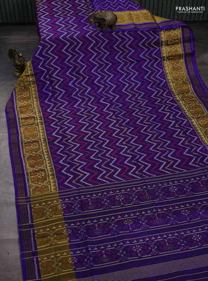 Blue Rajkot Patola Silk Saree