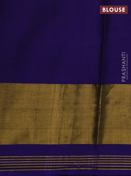 Maroon & Blue Rajkot Patola Silk Saree
