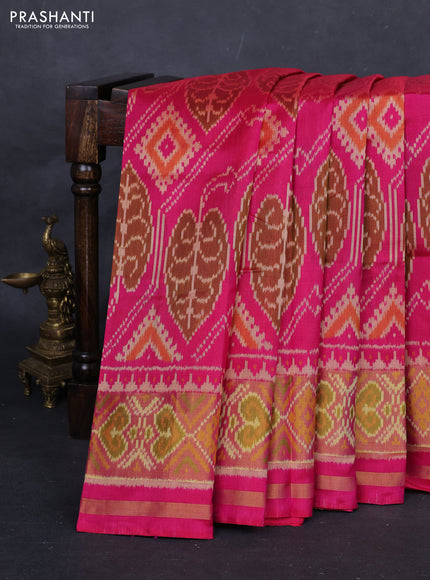 Pink Rajkot Patola Silk Saree