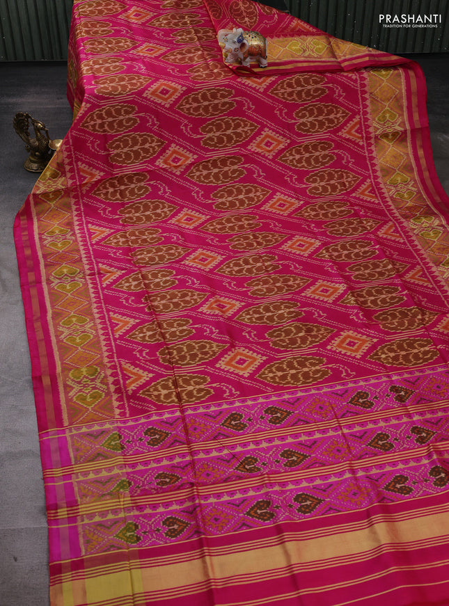 Pink Rajkot Patola Silk Saree