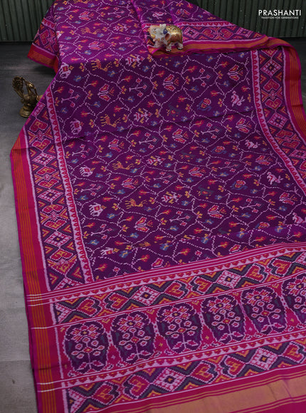 Purple & Pink Rajkot Patola Silk Saree