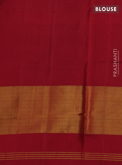 Blue & Red Rajkot Patola Silk Saree