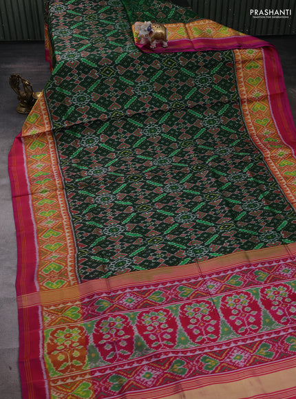 Green & Pink Rajkot Patola Silk Saree