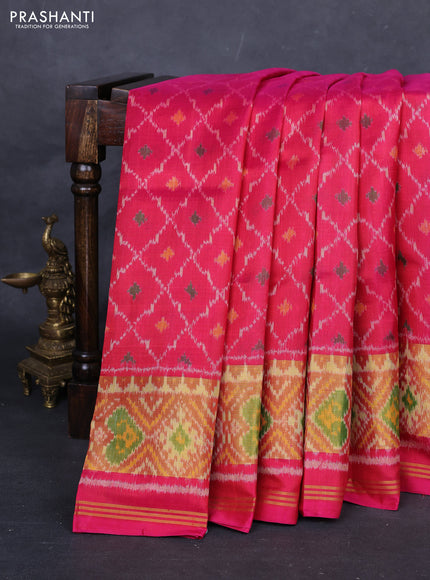 Pink Rajkot Patola Silk Saree