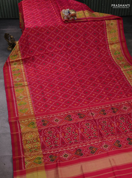 Pink Rajkot Patola Silk Saree