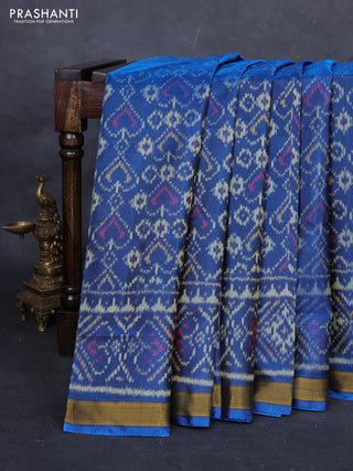 Cs Blue Rajkot Patola Silk Saree
