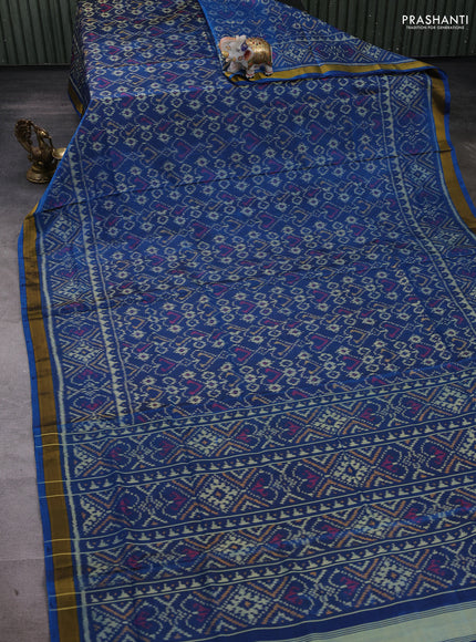 Cs Blue Rajkot Patola Silk Saree