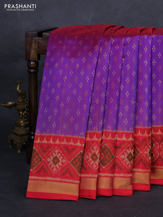 Purple & Red Rajkot Patola Silk Saree