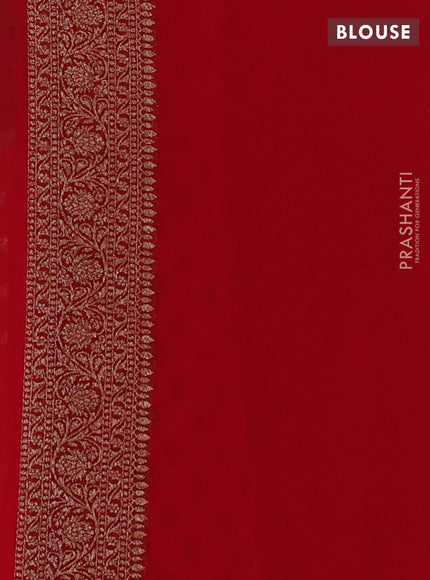 Red  Banarasi Georgette Saree