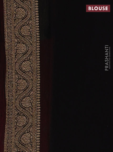 Red & Black Banarasi Georgette Saree