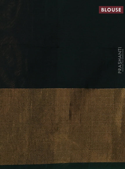 Jamun & Green Ikat Silk Cotton Saree