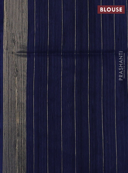 Navy Blue Bhagalpuri Tussar Saree