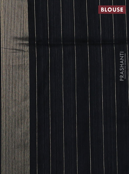 Black Bhagalpuri Tussar Saree