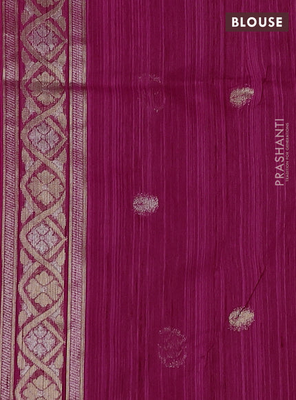 Pink Bhagalpuri Tussar Saree