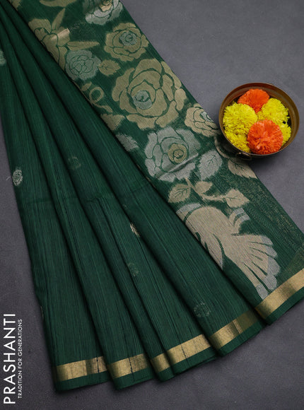 Green Bhagalpuri Tussar Saree