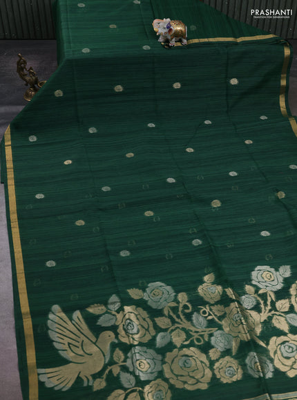 Green Bhagalpuri Tussar Saree