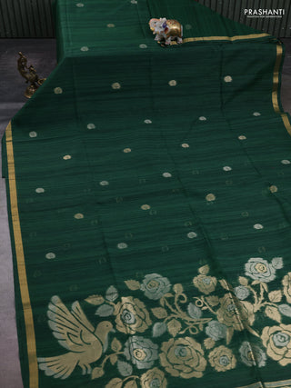 Green Bhagalpuri Tussar Saree