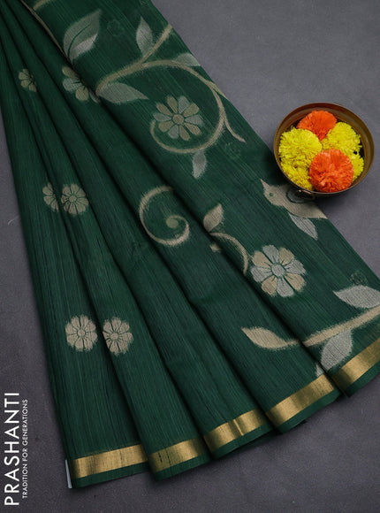 Green Bhagalpuri Tussar Saree