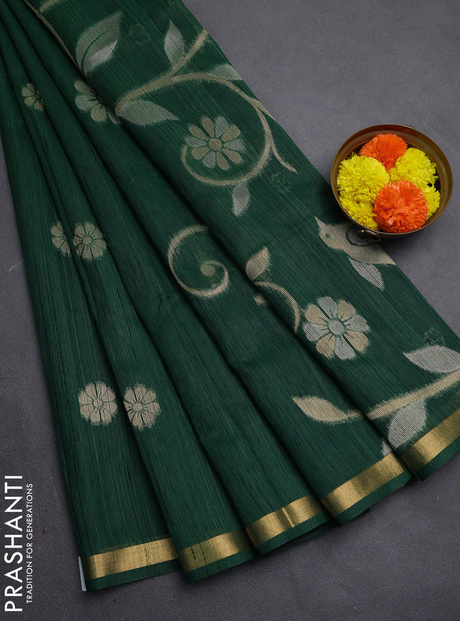 Green Bhagalpuri Tussar Saree