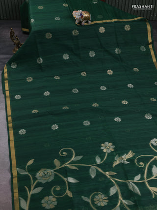 Green Bhagalpuri Tussar Saree