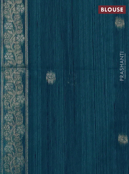 Blue Bhagalpuri Tussar Saree