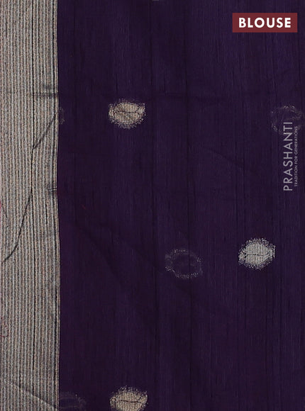 Pink & Purple Bhagalpuri Tussar Saree
