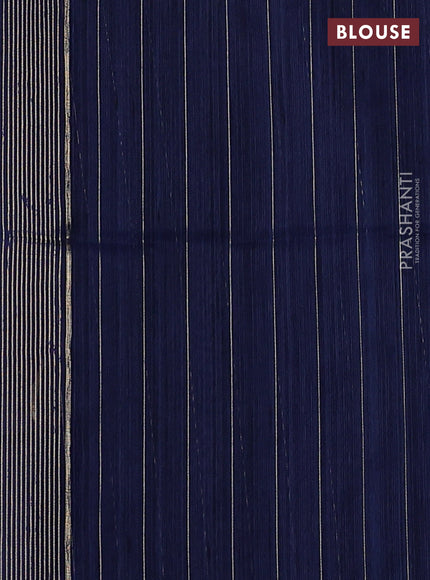 Navy Blue Bhagalpuri Tussar Saree