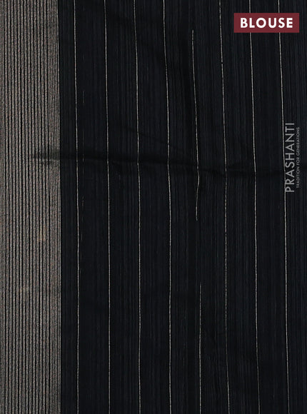 Black Bhagalpuri Tussar Saree