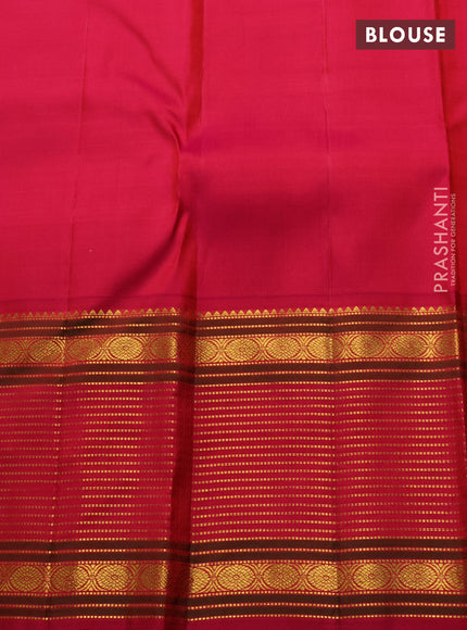 Lime Green Pure Kanchipuram Silk  - Ganga Jamuna