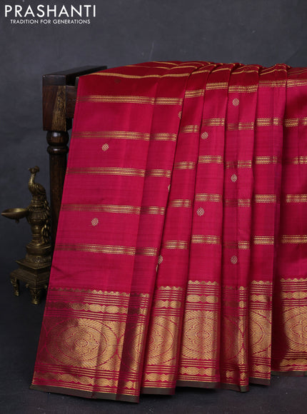 Pink Pure Kanchipuram Silk  - Zari Weaves