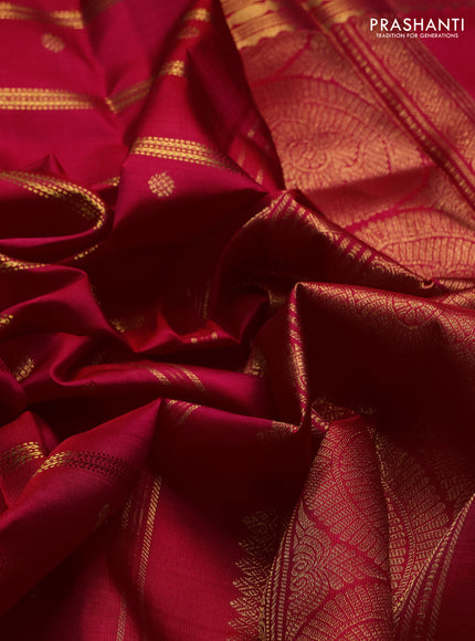 Pink Pure Kanchipuram Silk  - Zari Weaves