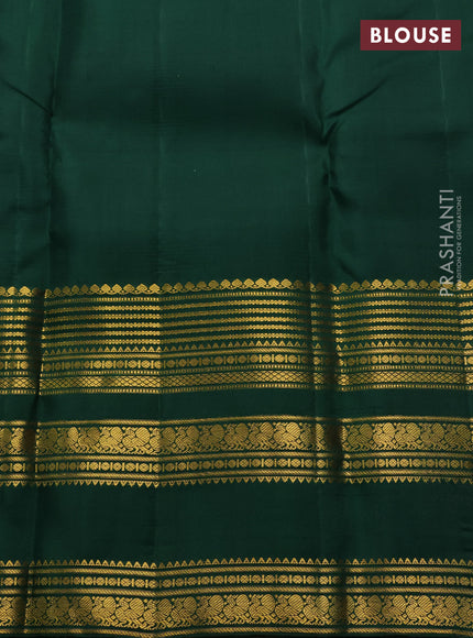 Pastel Green & Green Pure Kanchipuram Silk  - Buttas