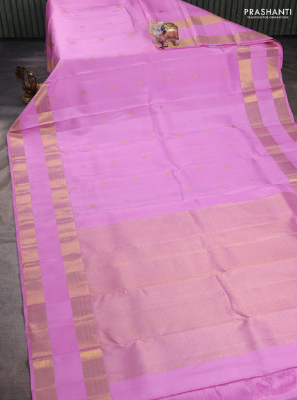 Pink Pure Kanchipuram Silk  - Buttas