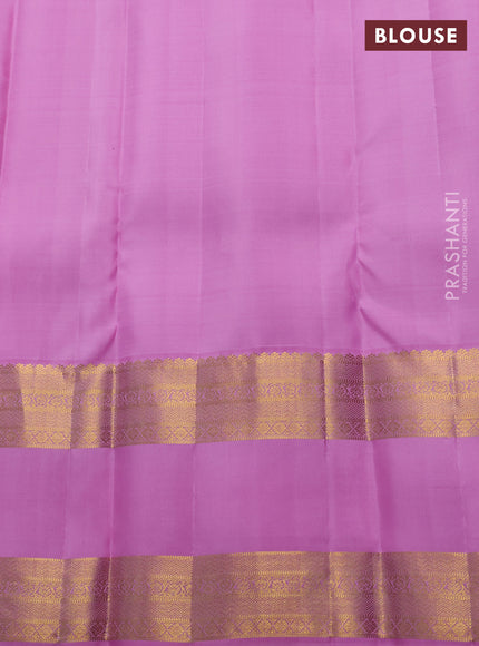 Pink Pure Kanchipuram Silk  - Buttas