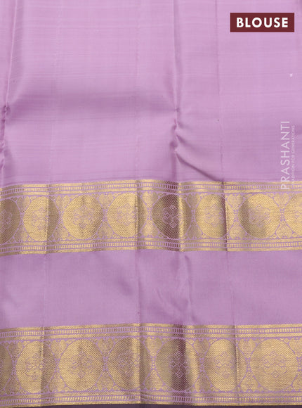 Lavender Pure Kanchipuram Silk - Buttas