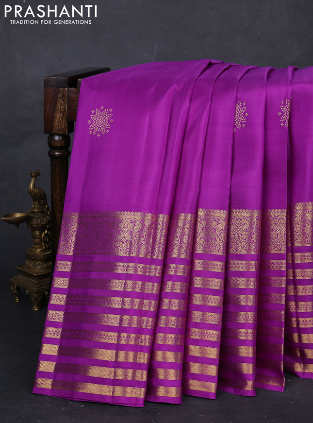 Pink Pure Kanchipuram Silk - Buttas