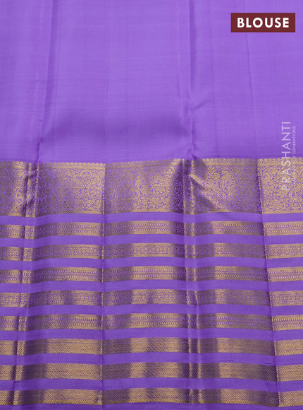Lavender Pure Kanchipuram Silk - Buttas