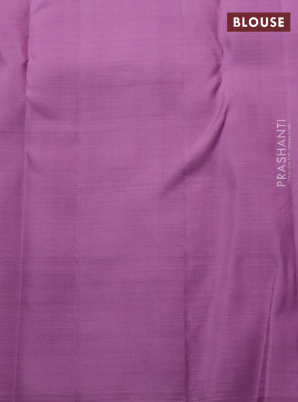 Lavender Pure Kanchipuram Silk  - Brocade
