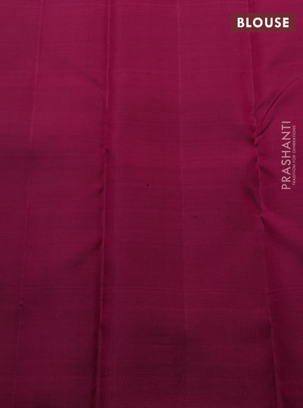 Pink & Magenta Pink Pure Kanchipuram Silk - Half & Half