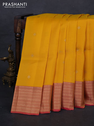 Yellow & Pink Kanchipuram Silk - Buttas