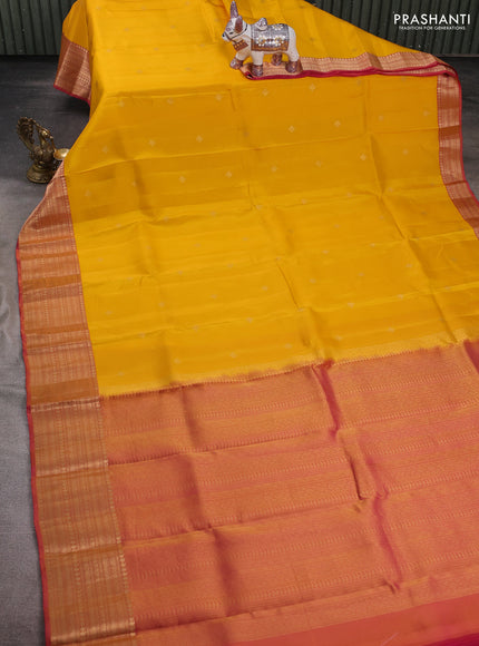 Yellow & Pink Kanchipuram Silk - Buttas