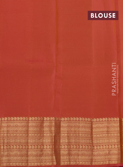Yellow & Pink Kanchipuram Silk - Buttas
